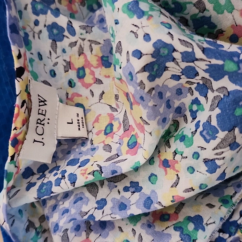 J Crew Floral Ruffle Sleeve Top - Picture 5 of 5